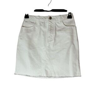 GB Girls White Denim Pencil Skirt